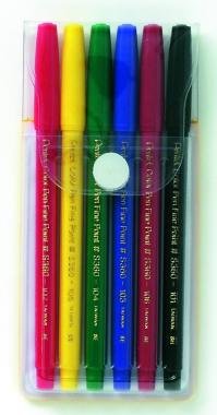 Pentel filctoll színes művészi Sign Pen Arts  6 db-os szett
